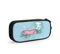 FJAUOQ Astuccio grande con orso sulla schiena della mamma orso grigio felice festa della mamma notte cielo luna portapenne grande borsa portaoggetti scuola cancelleria per donne uomini, Multi-C04,