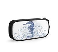 FJAUOQ Astuccio grande con orso sulla schiena della mamma orso grigio felice festa della mamma notte cielo luna portapenne grande borsa portaoggetti scuola cancelleria per donne uomini, Multi-C12,
