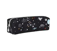 FJAUOQ Astuccio per matite Space Planet Pencil Case with Zipper Durable Portable Pen Pouch Office Storage Bag Travel Toiletry Holder for Women Men