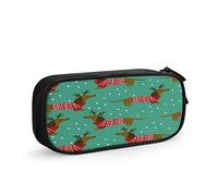 FJAUOQ Blue Whale - Astuccio per penne di grande capacità, grande pesce, animali, opere d'arte acquatiche, design alla moda, oceano marino e natura, semplice borsa per cancelleria, per scuola,
