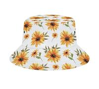 FJAUOQ Cappello da Pescatore Floreale con Fiori ad Acquerello Cappelli da Pescatore da Spiaggia per Donna Uomo Ragazzi Cappelli da Sole Estivi Cappellino da Viaggio per Esterni Unisex