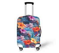 FJAUOQ Copertura per bagagli con teschio Day of The Dead di medie dimensioni in spandex copertura per valigia Halloween Art Painting Protector antipolvere e resistenza agli urti adatta a 45-81 cm