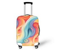 FJAUOQ Copertura per bagagli con teschio Day of The Dead di medie dimensioni in spandex copertura per valigia Halloween Art Painting Protector antipolvere e resistenza agli urti adatta a 45-81 cm