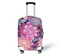 FJAUOQ Copertura per bagagli con teschio Day of The Dead di medie dimensioni in spandex copertura per valigia Halloween Art Painting Protector antipolvere e resistenza agli urti adatta a 45-81 cm