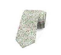 FJAUOQ Cravatta Uomo Moderno Multicolore, Rosa e verde, 3.7"