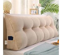 FJAUOQ Cuscino A Cuneo Triangolare Cuscino da Lettura Testiera Schienale Testiera Removibile Cuscino Lombare A Cuneo Sostegno Posizionamento Bolster per Camera Divano Letto,008,60x50cm