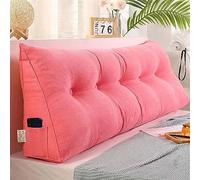 FJAUOQ Cuscino A Cuneo Triangolare Cuscino da Lettura Testiera Schienale Testiera Removibile Cuscino Lombare A Cuneo Sostegno Posizionamento Bolster per Camera Divano Letto,002,120x50cm