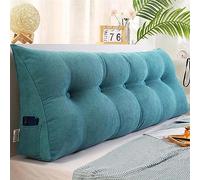 FJAUOQ Cuscino A Cuneo Triangolare Cuscino da Lettura Testiera Schienale Testiera Removibile Cuscino Lombare A Cuneo Sostegno Posizionamento Bolster per Camera Divano Letto,005,80x50cm