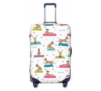 FJAUOQ Great Dane Yoga Dogs - Copertura protettiva per valigie da viaggio, lavabile, adatta per bagagli da 45-81 cm (valigia non inclusa), Come nella foto, M