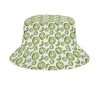FJAUOQ Kiwi Verde in Cappello da Pescatore Estivo, Berretto da Pescatore Estivo per Donna Uomo, Cappello da Sole da Spiaggia Unisex Impacchettabile per Viaggi di Vacanza all'aperto