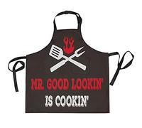 FJAUOQ Mr Good Looking is Cooking Grembiule da cucina per donne o uomini, grembiule da chef impermeabile regolabile con tasche per cucinare, cuocere al forno, dipingere, Mr Good Looking sta cucinando,