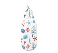 FJAUOQ Oceano Animale Paesaggio Corallo Neonato Swaddle Coperta e Cappello Set Morbido Traspirante Elastico Bambino Ricezione Coperta Cotone Sacco Del Sonno per il Bambino