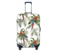 FJAUOQ Parrot Tropical Leaves - Copertura protettiva per valigie da viaggio, lavabile, adatta per bagagli da 45-81 cm (valigia non inclusa), Come nella foto, M