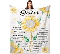 FJAUOQ Regali per sorelle da sorella, idee regalo di compleanno da sorelle grandi o piccole, a My Dear Sisters coperta regali 203,2 x 152,4 cm