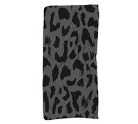 FJAUOQ Set di asciugamani a tema leopardato, ad asciugatura rapida, stampa leopardata colorata, strofinacci, asciugamano da spiaggia per adulti, asciugamano in microfibra per palestra, cucina, bagno,
