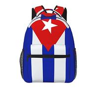 FJAUOQ Zaino con bandiera cuba patriottica Cuba zaino per computer portatile casual viaggio escursionismo zaino per uomo donna, Bandiera Cuba 01, Taglia unica