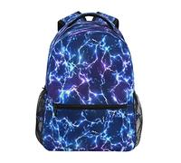 FJAUOQ Zaino con fulmine per ragazzo e ragazze adolescenti zaino con motivo fulmine stellato zaino per laptop da 14 pollici zaino Lightning Bookbag, Fulmine 3, Taglia unica