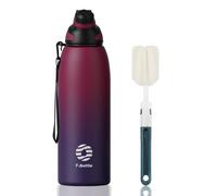 Fjbottle Borraccia Termica con Tappo magnetico 1500ML, Bottiglia Termica per Bambini - Senza BPA/Senza Perdite Borracce acciaio inox per Scuola, Sport, Palestra, Ciclismo