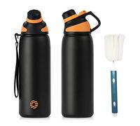 Fjbottle Borraccia Termica con Tappo magnetico 1L, 800ml, 600ml, 400ml Bottiglia Termica per Bambini - Senza BPA/Senza Perdite Borracce acciaio inox per Scuola, Sport, Palestra, Ciclismo