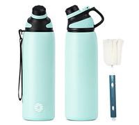 Fjbottle Borraccia Termica Senza Perdite, bici Bottiglia Termica 1L, 800ml, 600ml, 400ml Senza BPA Borracce acciaio inox per Bambini Scuola, Sport, Campeggio, Yoga, Palestra, Ciclismo