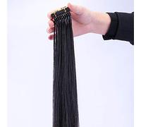 FJFFC 6D Hair Extension Capelli Umani Reali 10 Bundle Prima Generazione Invisibile Senza Cuciture 6D Capelli Nessuna Traccia Estensione 10 Fila Nero,70cm/28inchs