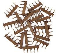 FJFFC Fibbia a forma di C della macchina per le estensioni dei capelli 6D-2, capelli umani di connessione facile e veloce, strumento per le estensioni dei capelli 6d senza tracce dei capelli,Marrone