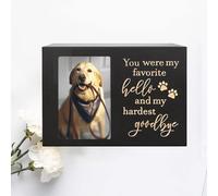 FJFFC Urna Funeraria Artigianale in Legno per Animali Domestici, Urna Commemorativa per Gatti e Cani