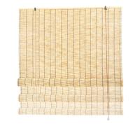 Fjhaeuo su Misura 40-220cm Tenda in Bamboo, Tapparella da Esterno | Arella a Rullo Ombreggiante di Canna Naturale, Cannette Tenda A Rullo In Bambù per Balcone Giardino Frangivista Sole