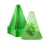 FJIXUO 10/20/30 Pezzi di Copertura Protettiva for Scatola di Crescita, Tenda da piantagione, Orologio for Piante, for Proteggere Le Piante per Piante in Vaso(Green,10pcs)