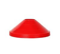 FJIXUO 20 Pezzi di Attrezzatura for l'allenamento Calcio Colorata, Supporto in plastica Ispessita, marcatore, Cono for l'agilità del Disco for Lo Sport per L'allenamento Dell'agilità Calcio(Red)