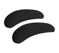 FJIXUO 4 Pezzi Copri braccioli for Sedia da Ufficio, Rimovibili for, Cuscinetti for Lavabili, Supporto for Gomito per Uffici E Sale Riunioni(Black)