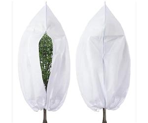 FJIXUO 4 Pezzi di Protezione for Piante Invernali, Sacchetti Caldi Che proteggono Le Piante in Vaso dagli Animali Che mangiano Gli Alberi da Giardino per Piante in Vaso(White,100x120cm)