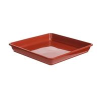 FJIXUO 6 Pezzi di sottovasi for Piante, vassoi in plastica for Interni ed Esterni per Giardini, Cortili(Red,15x15cn)