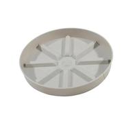 FJIXUO 6 Pezzi di sottovasi in plastica for Piante, Rotondi, for vasi da Fiori, for Interni ed Esterni, for la casa e Il Giardino per Giardini, Cortili(Beige,2.4x15.3x15.3cm)