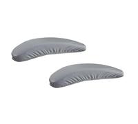 FJIXUO Copri braccioli for Sedia da Ufficio, 4 Pezzi, Copri Elasticizzati e Resistenti all'Acqua, for di Colore Puro per Uffici E Sale Riunioni(Light Grey)