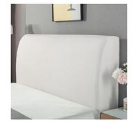 FJIXUO Copritestata letto elastica tinta unita, coprisedia, copritestata Per Camere Da Letto(White,M for150-170cm)