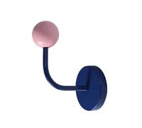 FJIXUO Ganci magnetici da 2 pezzi, ganci con sfera di legno colorata for interni ed esterni, frigorifero, grill, cucina, bagno Per Porte Di Ferro,Frigoriferi(Blue)
