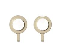 FJIXUO Ganci magnetici multicolori da 4 pezzi for frigorifero non perforati Porta asciugamani for chiavi for montaggio a parete Per Porte Di Ferro,Frigoriferi(Beige)