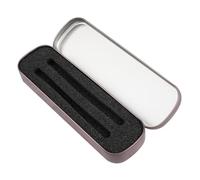 FJIXUO Mini portapenne in metallo da 3 pezzi con tasca for cuscino, scatola di latta incernierata, for ufficio, donna, uomo, viaggio d'affari Per L'utilizzo Su Scrivanie,In Studi(Pink)