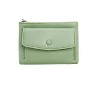 FJIXUO Portafoglio da donna corto in pelle con doppia cerniera Borsa semplice in tinta unita di grande capacità tasca portamonete Per Viaggi E Vacanze(Light green)