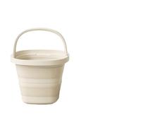 FJIXUO Secchio for Acqua Pieghevole in Silicone da 1 Pezzo for Uso Domestico, Grande capacità, Secchio for Scopa a Scomparsa, for stoccaggio Esterno Bianco per Il Campeggio E La Pesca