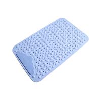 FJIXUO Tappetini da bagno antiscivolo in TPE rettangolari morbidi for doccia e, tappetino massaggiante con ventosa Per Vasche Da Bagno(Blue,40x70cm)