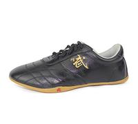 FJJLOVE Scarpe Taekwondo Resistenti all'Usura, Scarpe da Boxe da Karate Antiscivolo Kung Fu Tai Chi Sneakers per Uomo Donna Bambini Bambini Adolescenti Adulti,Nero,33 EU