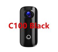 FJLKGDSP C100 Plus Action Camera 4K 30M Impermeabile 2.4G WiFi Sport action cam casco da bicicletta moto(C100 Black)