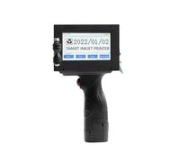 FJLKGDSP For inglese Mezzo pollice 12,7 mm Macchina di codifica portatile Data produzione Tappo bottiglia Etichetta logo Imballaggio Piccola stampante a getto d'inchiostro(1 printer 4 inks,EU-Plug)