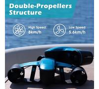 FJLKGDSP Scooter subacqueo Seaflyer, Scooter Impermeabile for Piscina, 2 Livelli di velocità for Immersioni, Sport subacquei e Snorkeling