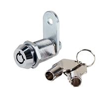 FJM Security mei-2400al-ka tubolare Cam Lock con 1 - 1/20,3 cm cilindro e finitura cromata, chiave, MEI-2400AL-KA