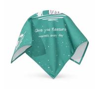 FJMQHU Copertura Lavabile in Coton Antipolvere, Ideale per Fornello di Riso e Specchio da Trucco, per bagno , Nordico, Cane verde , 45*45cm