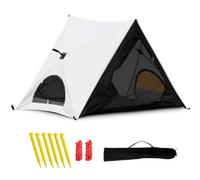FJMQHU da Campeggio Automatica per Montaggio Rapido, Up 3 per Esterno con Baldacno, Tenda a sfera con rete antizanzare e colla d'argento, colore bianco sporco