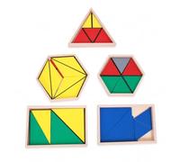 FJMQHU Giocattolo Educativo in Legno con Forme Geometriche per Bambini 4-6 Anni - per l'asilo nido | per la didattica, Versione domestica